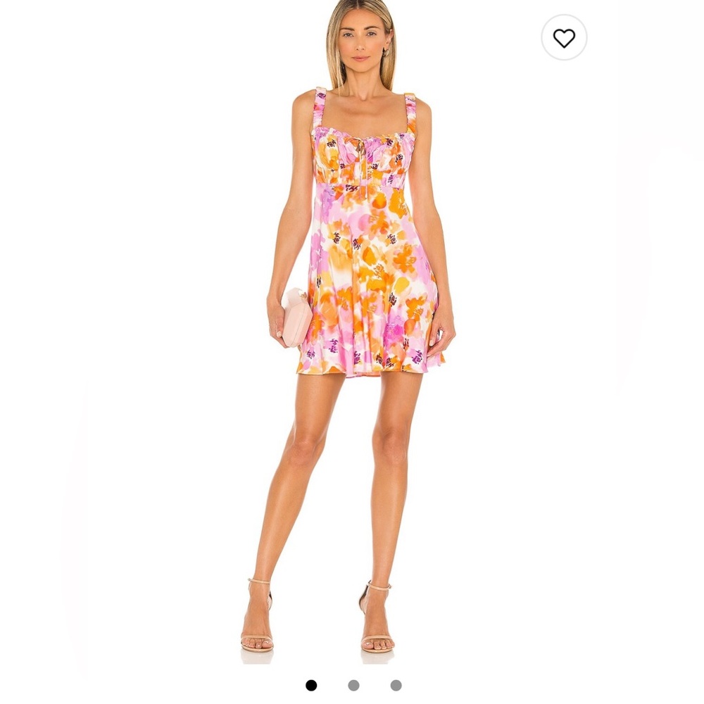 Floral Silk Dress (Nicholas) x Revolve